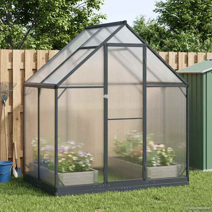 Tuin Serre Met De Deur Antracietkleurig 183,5 X 183,5 X 207 Cm