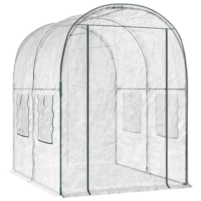 Kweekhuis Met Frame 160 X 200 X 192,5 Cm Pvc Doorzichtig