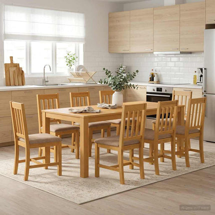 Eettafel Massief Eikenhout Naturel