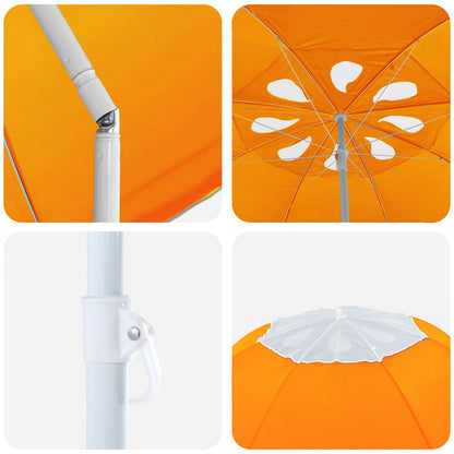 Tuinparasol 207 Cm 170T Polyester Oranje