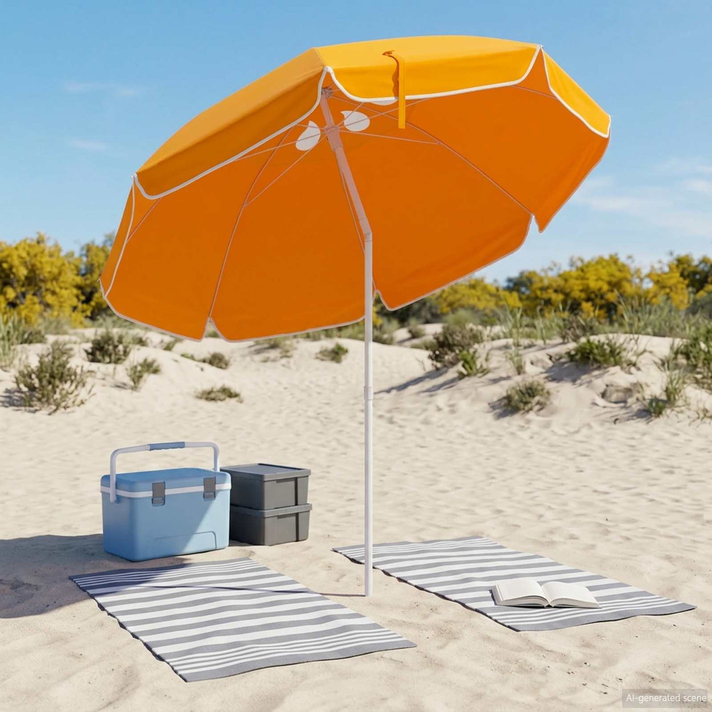 Tuinparasol 207 Cm 170T Polyester Oranje