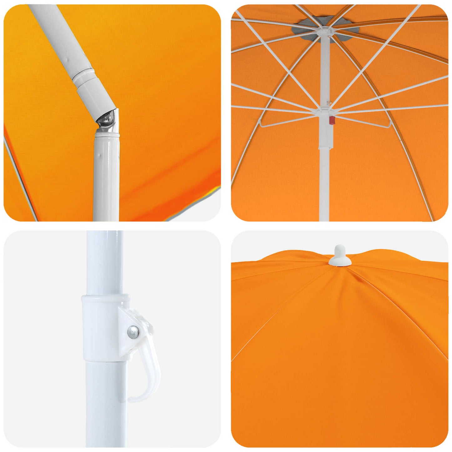 Tuinparasol 207 Cm 170T Polyester Oranje