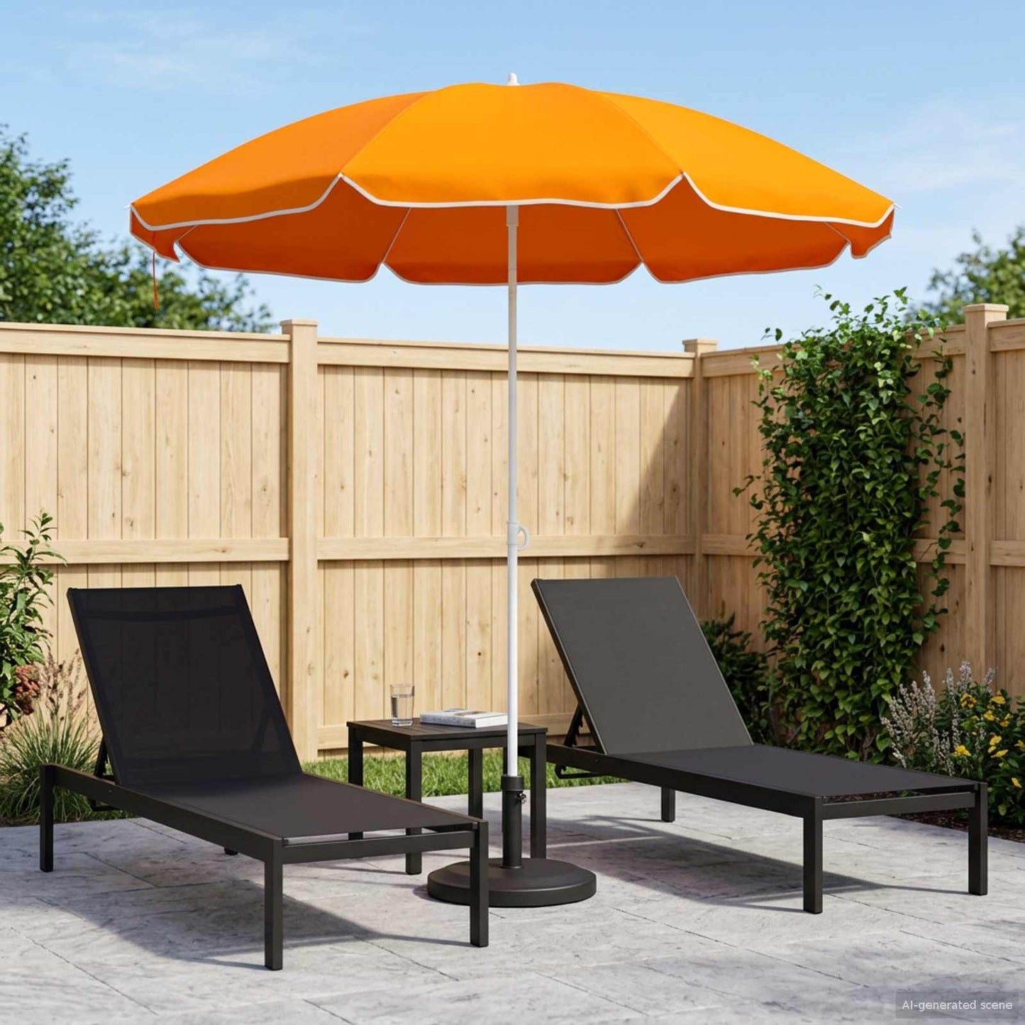 Tuinparasol 207 Cm 170T Polyester Oranje