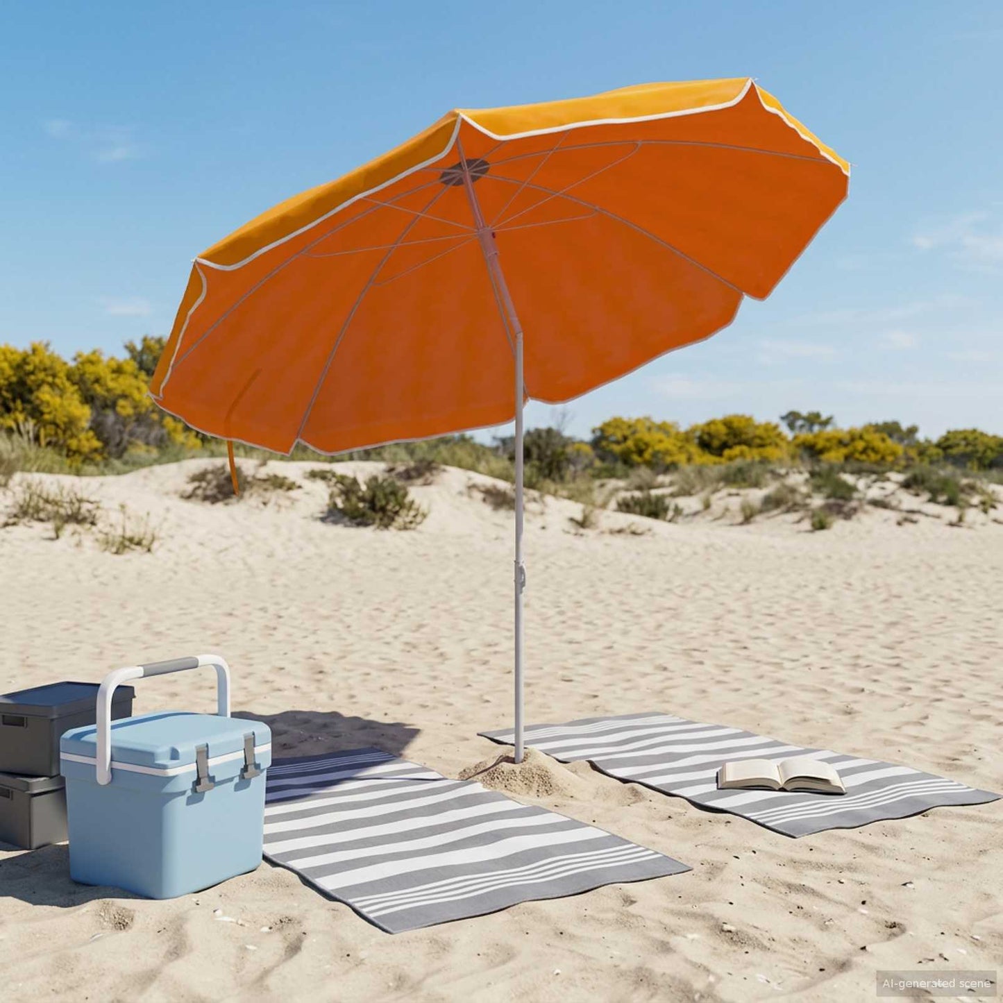 Tuinparasol 207 Cm 170T Polyester Oranje