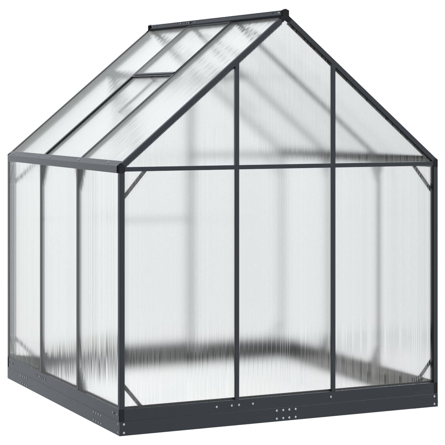 Tuin Serre Met De Deur Antracietkleurig 183,5 X 183,5 X 207 Cm