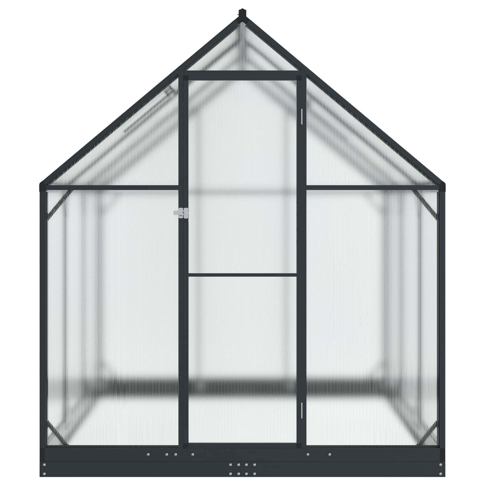 Tuin Serre Met De Deur Antracietkleurig 183,5 X 183,5 X 207 Cm