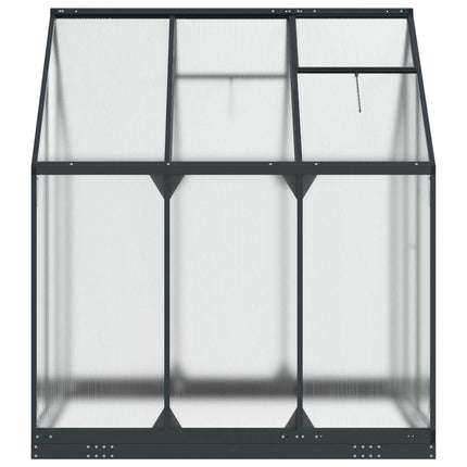 Tuin Serre Met De Deur Antracietkleurig 183,5 X 183,5 X 207 Cm