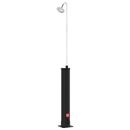 Zonne Douche Met Douchekop 20 L Pvc, Abs, Zinklegering Zwart