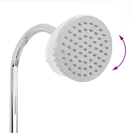 Zonne Douche Met Douchekop 20 L Pvc, Abs, Zinklegering Zwart