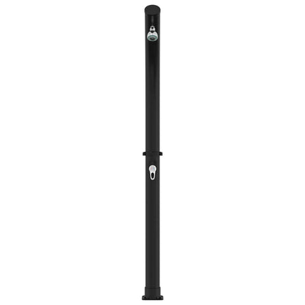 Zonne-Douche Met Douchekop 20 L Pvc, Abs, Zinklegering Zwart