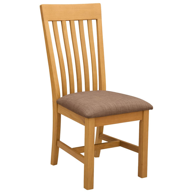Eetkamerstoel 2 Pcs Massief Eikenhout 45 X 59,5 X 100 Cm