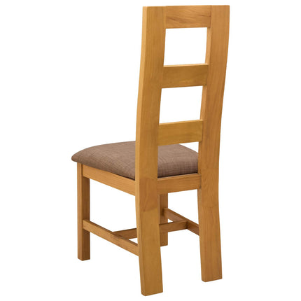 Eetkamerstoel 2 Pcs Massief Eikenhout 45 X 51 X 105 Cm