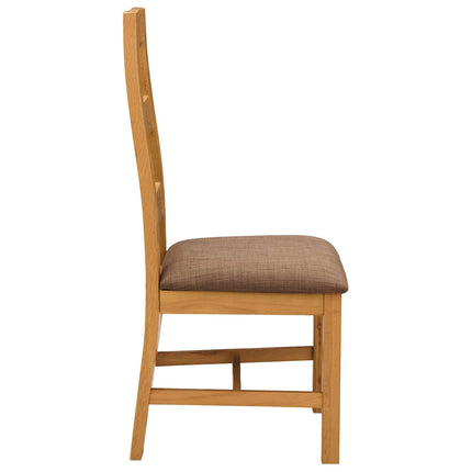 Eetkamerstoel 2 Pcs Massief Eikenhout 45 X 51 X 105 Cm