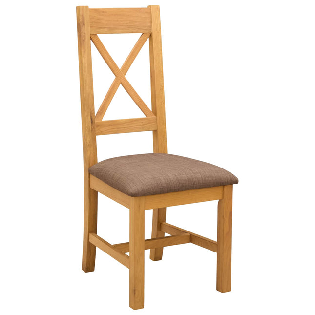 Eetkamerstoel 2 Pcs Massief Eikenhout 45 X 54 X 105 Cm