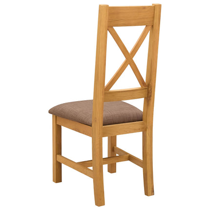 Eetkamerstoel 2 Pcs Massief Eikenhout 45 X 54 X 105 Cm