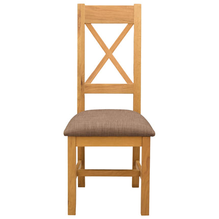 Eetkamerstoel 2 Pcs Massief Eikenhout 45 X 54 X 105 Cm