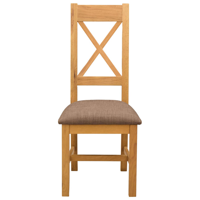 Eetkamerstoel 2 Pcs Massief Eikenhout 45 X 54 X 105 Cm