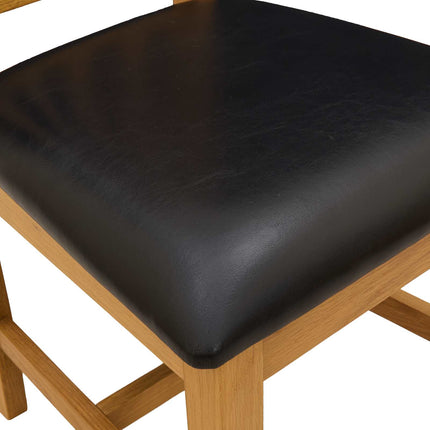 Eetkamerstoel 2 St Massief Eikenhout 45 X 54 X 105 Cm