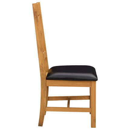 Eetkamerstoel 2 St Massief Eikenhout 45 X 54 X 105 Cm