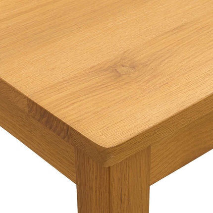 Eettafel Massief Eikenhout Naturel Vierkant