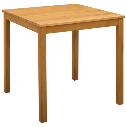 Eettafel Massief Eikenhout Naturel Vierkant