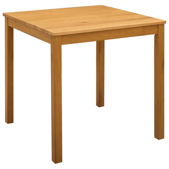 Eettafel Massief Eikenhout Naturel Vierkant