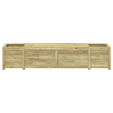 Tuinbank Met Opbergruimte En Plantenbak 193,5 X 40 X 41 Cm