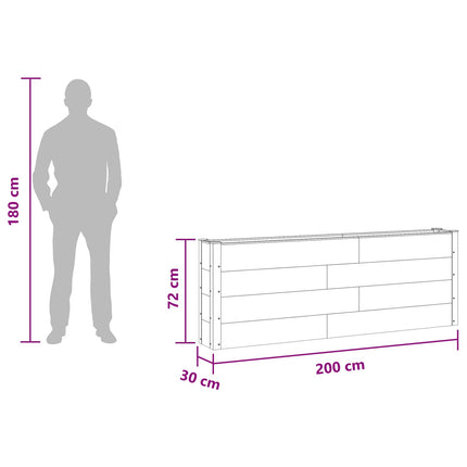 Verhoogde Plantenbak Wpc En Aluminium