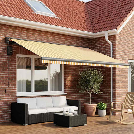 Vervangingsdoek Voor Zonnescherm Geel En Wit