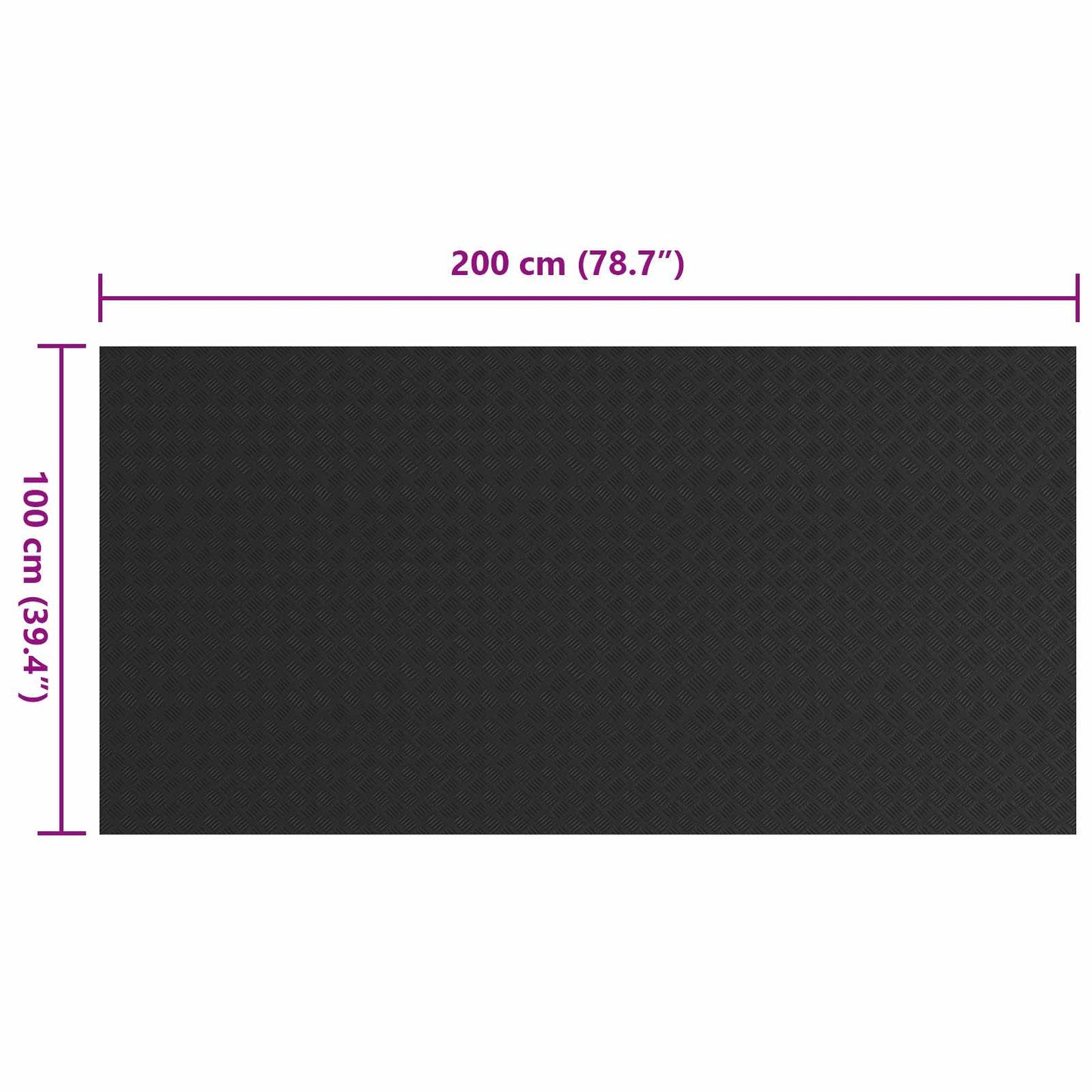 Vloermat Zwart Rubber