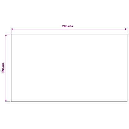 Vloermat Zwart 1,2 X 2 M Rubber