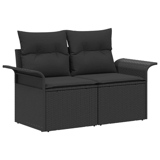 Bankstel 6 Pcs 4-Aantal Zitplaatsen Poly Rattan En Staal