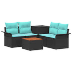 Zwart en blauw