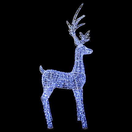 Led-Kerstverlichting Rendier 1000 Led's Blauw 122 X 56 X 270 Cm