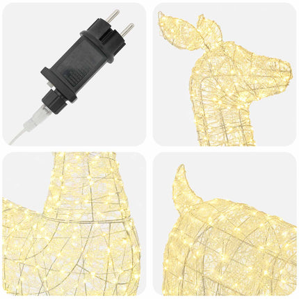Led-Kerstverlichting Rendier Loviisa 900 Led's Warmwit