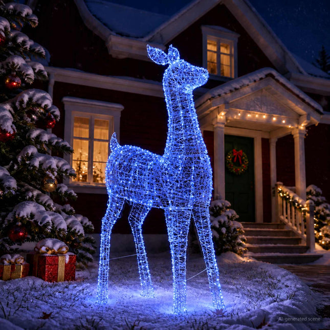 Led-Kerstverlichting Rendier Loviisa 900 Led's Blauw