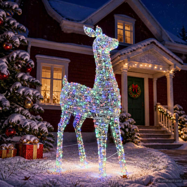 Led-Kerstverlichting Rendier Loviisa 900 Led's Meerkleurig