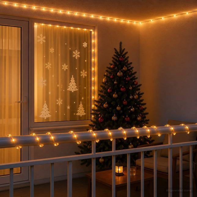 Led-Kerstlichtslang 2400 Led's Geel 100 M