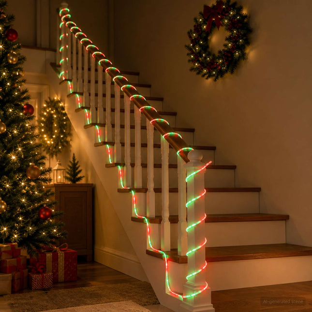 Led Kerstlichtsnoer Loviisa Led's Rood, Groen 50 M