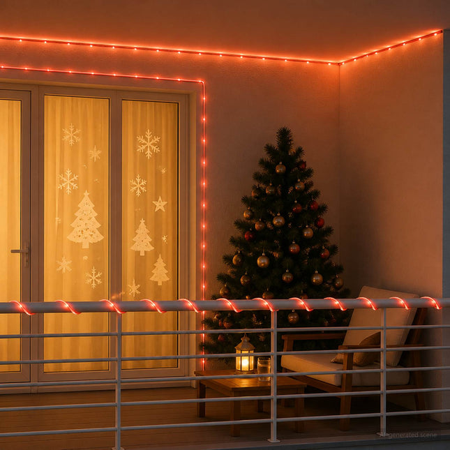 Led-Kerstlichtslang 480 Led's Rood 20 M