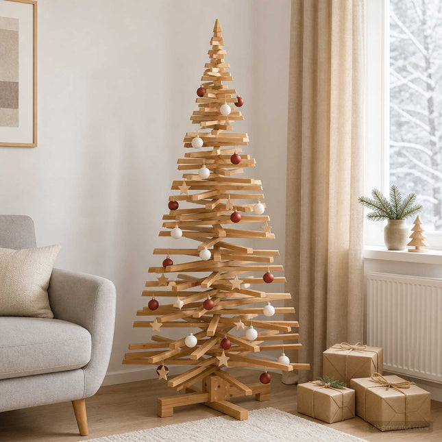 Houten Kerstboom Kotka 180 Cm Massief Grenenhout