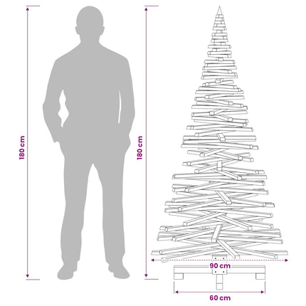 Houten Kerstboom Kotka 180 Cm Massief Grenenhout