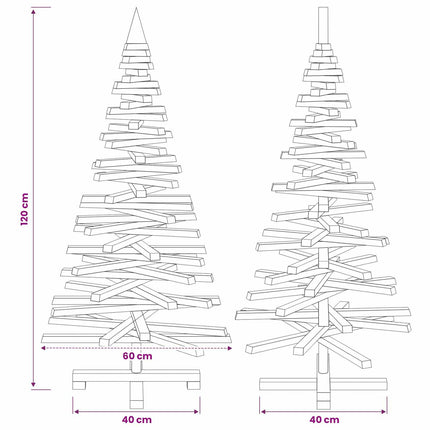 Houten Kerstboom Kotka 120 Cm Massief Grenenhout