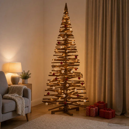 Houten Kerstboom Kotka 240 Cm Massief Grenenhout