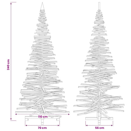 Houten Kerstboom Kotka 240 Cm Massief Grenenhout