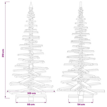 Houten Kerstboom Kotka 210 Cm Massief Grenenhout