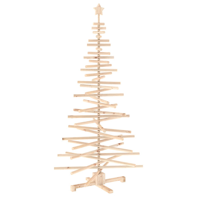 Houten Kerstboom Kotka 180 Cm Massief Grenenhout Natuurlijk
