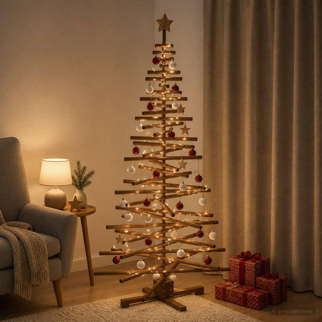 Houten Kerstboom Kotka 180 Cm Massief Grenenhout