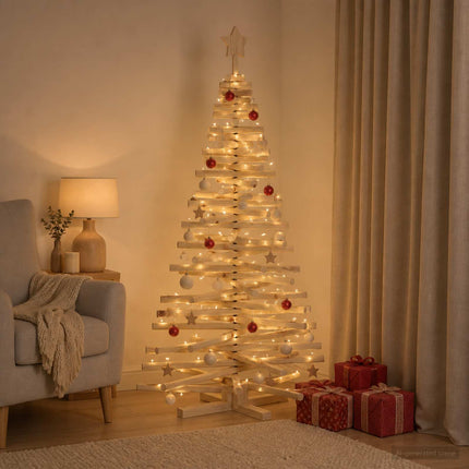 Houten Kerstboom Kotka 150 Cm Massief Grenenhout Natuurlijk