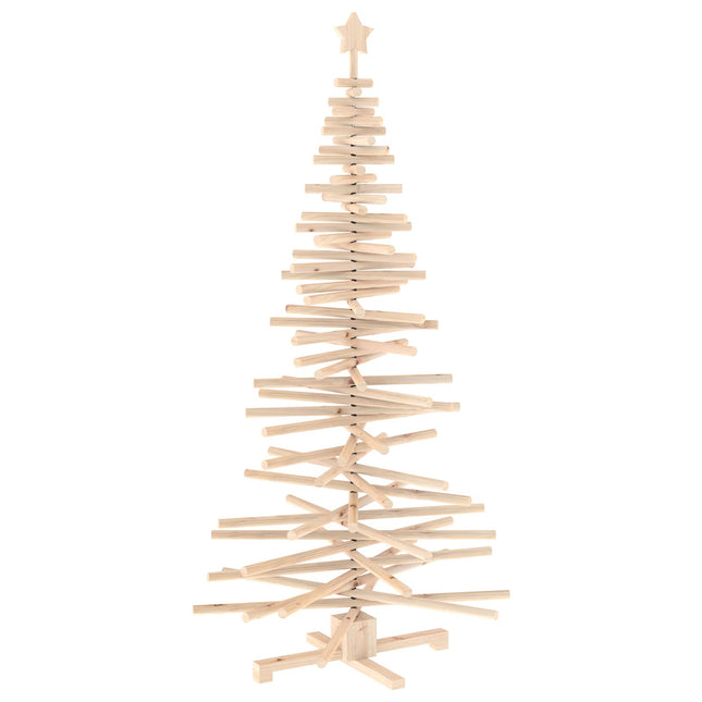 Houten Kerstboom Kotka 180 Cm Massief Grenenhout Natuurlijk